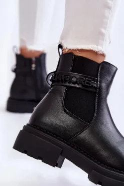 Damskie Botki La.Fi 250005B-PU Czarne