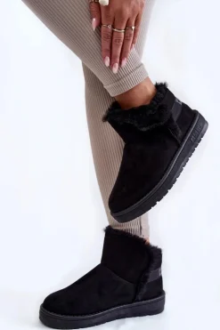 Damskie Botki Śniegowce Big Star KK274622 Czarne