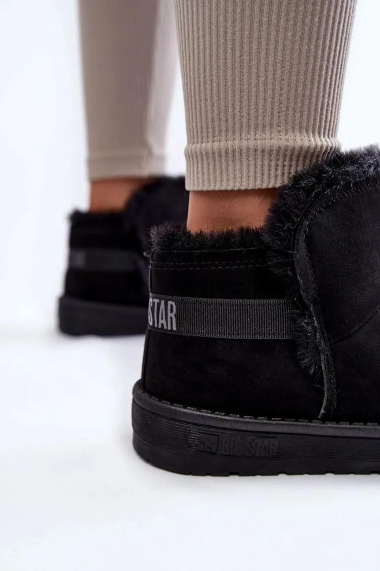 Damskie Botki Śniegowce Big Star KK274622 Czarne