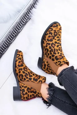 Damskie Botki w Panterkę Sztyblety Midas
