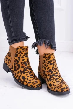 Damskie Botki w Panterkę Sztyblety Midas