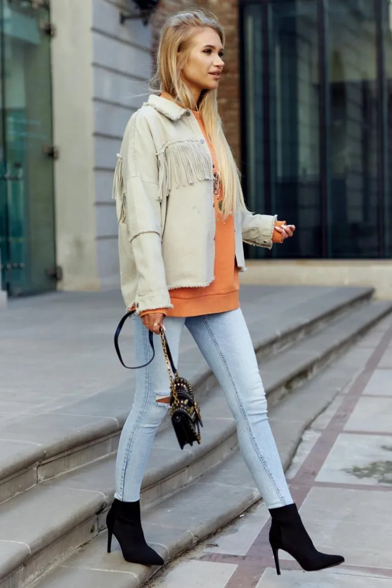 Damskie Botki Ze Skarpetą Na Szpilce Czarne Last Night