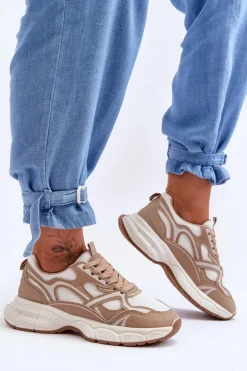 Damskie Buty Sportowe Beżowe Contiro
