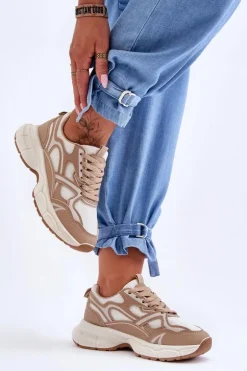 Damskie Buty Sportowe Beżowe Contiro