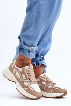 Damskie Buty Sportowe Beżowe Contiro