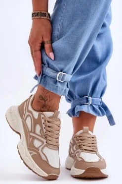 Damskie Buty Sportowe Beżowe Contiro