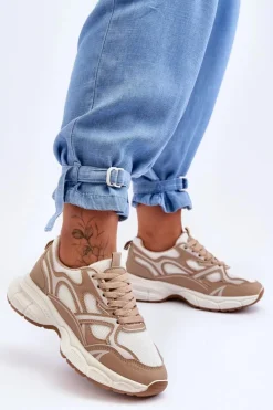 Damskie Buty Sportowe Beżowe Contiro