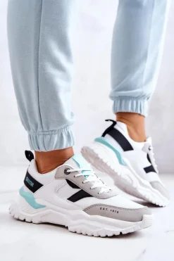 Damskie Buty Sportowe Big Star JJ274A412 Biało-Czarne