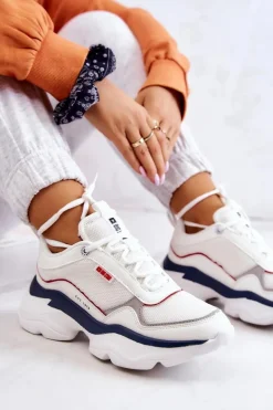 Damskie Buty Sportowe Big Star JJ274A116 Białe