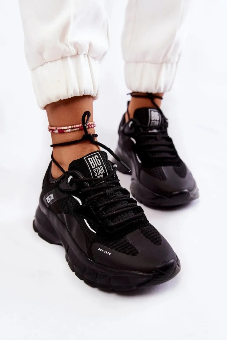 Damskie Buty Sportowe Big Star KK274056 Czarne