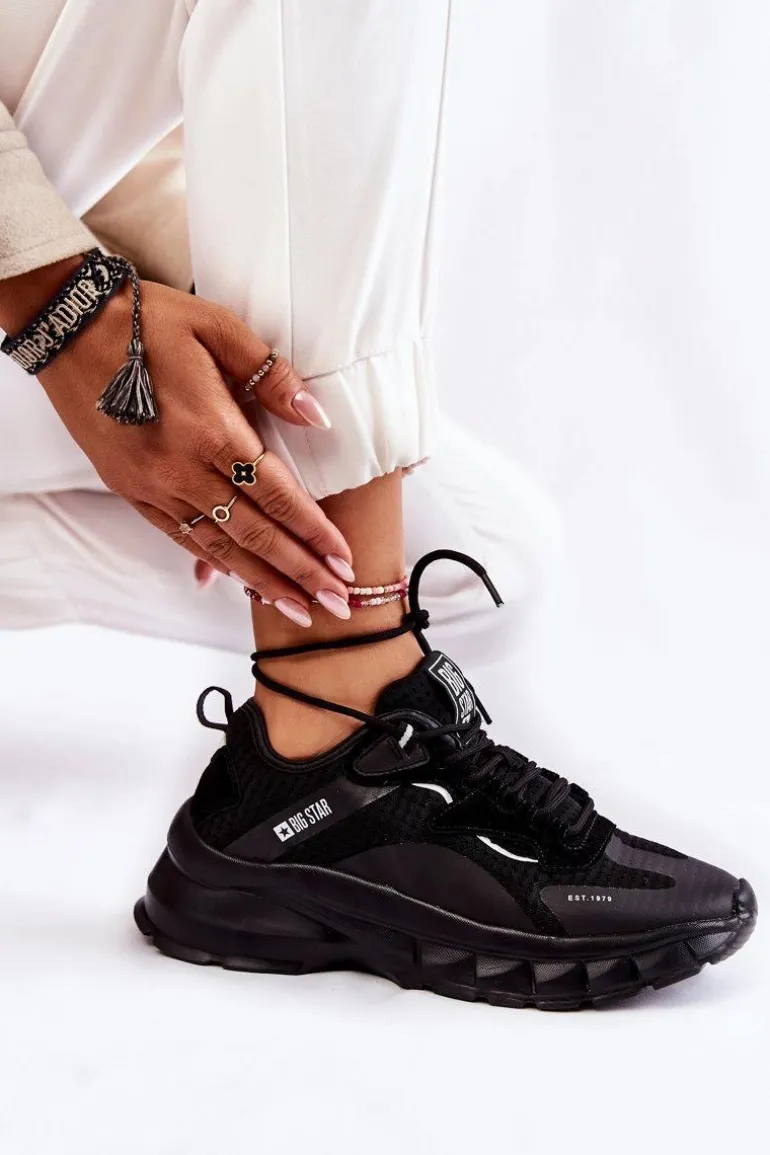 Damskie Buty Sportowe Big Star KK274056 Czarne