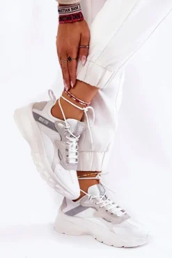 Damskie Buty Sportowe Big Star KK274057 Białe