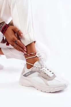 Damskie Buty Sportowe Big Star KK274057 Białe