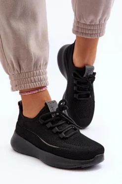 Damskie Buty Sportowe Big Star NN274663 Czarne