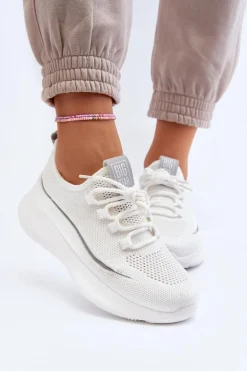 Damskie Buty Sportowe Big Star NN274662 Białe