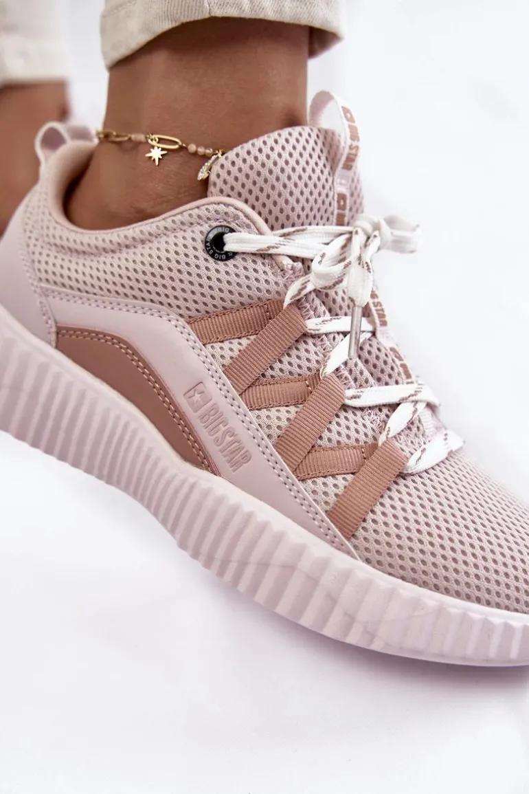 Damskie Buty Sportowe Big Star KK274058 Różowe