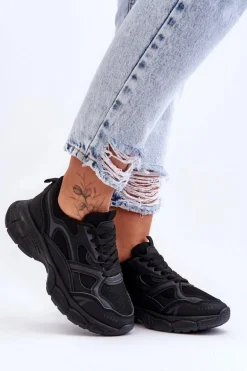 Damskie Buty Sportowe Czarne Contiro