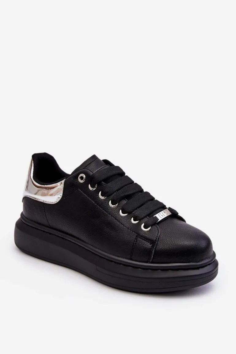 Damskie Buty Sportowe GOE LL2N4012 Czarno-Srebrne