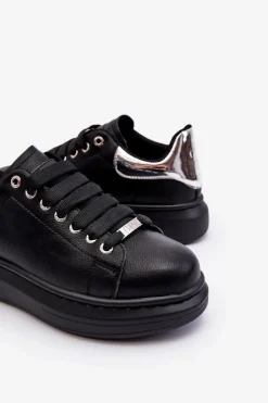 Damskie Buty Sportowe GOE LL2N4012 Czarno-Srebrne