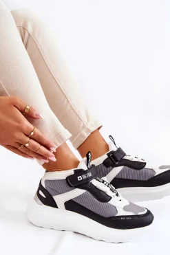 Damskie Buty Sportowe Memory Foam System Big Star KK274405 Białe