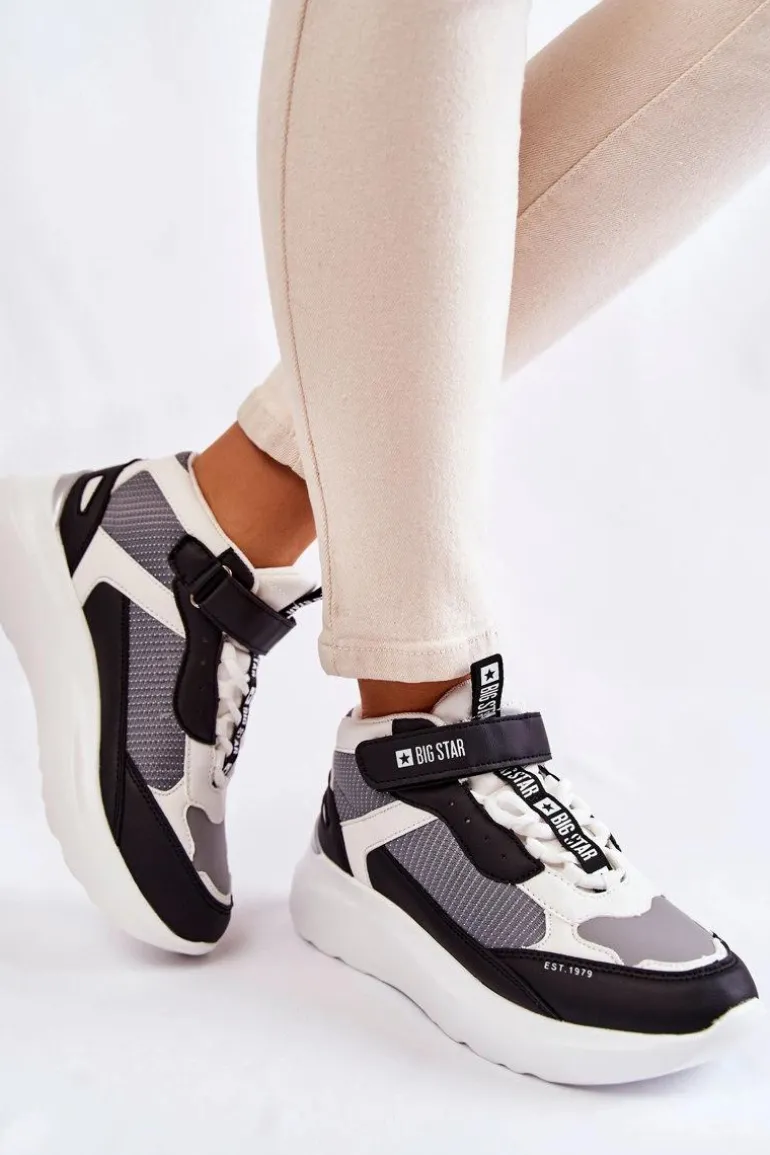 Damskie Buty Sportowe Memory Foam System Big Star KK274405 Białe