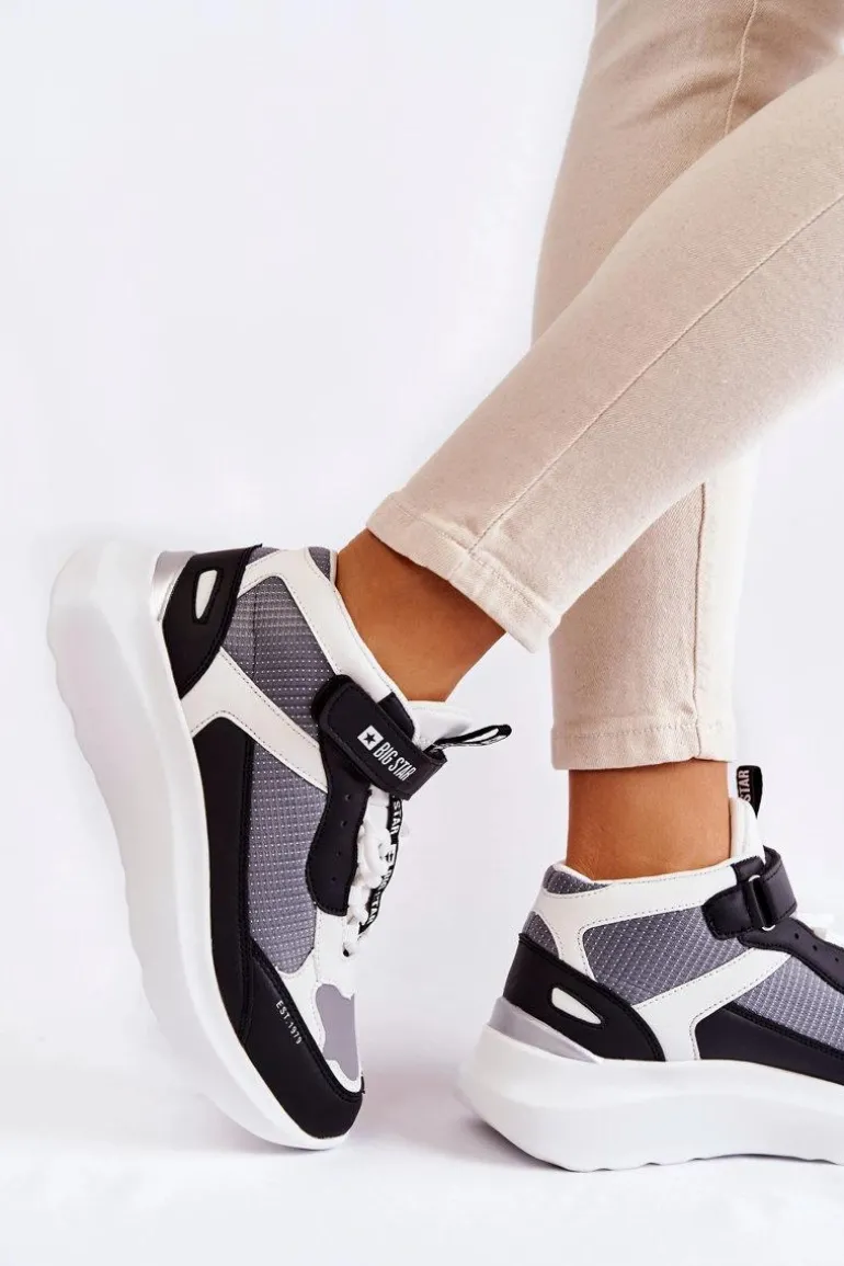 Damskie Buty Sportowe Memory Foam System Big Star KK274405 Białe