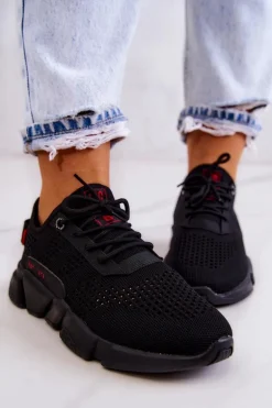 Damskie Buty Sportowe Memory Foam Big Star JJ274273 Czarne