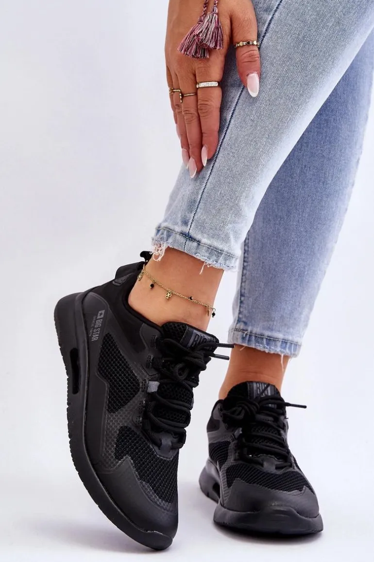 Damskie Buty Sportowe Sneakersy Big Star LL274372 Czarne