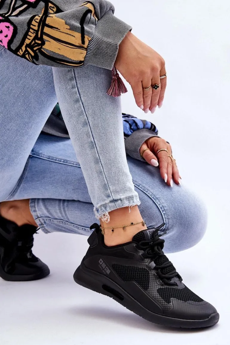 Damskie Buty Sportowe Sneakersy Big Star LL274372 Czarne