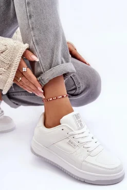 Damskie Buty Sportowe Sneakersy Big Star MM274354 Białe