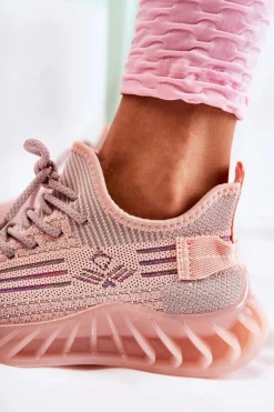 Damskie Buty Sportowe Wsuwane Różowe Hermiona