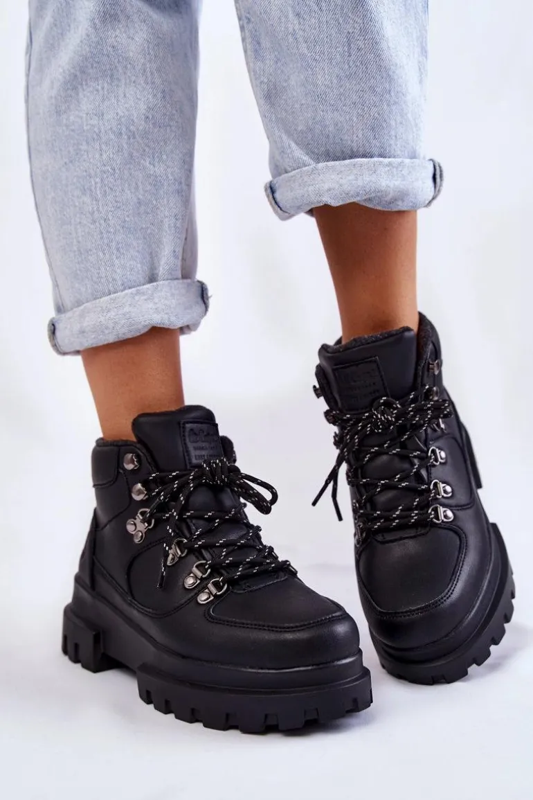 Damskie Buty Trekkingowe Lee Cooper LCJ-22-31-1435 Czarne
