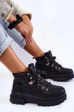 Damskie Buty Trekkingowe Lee Cooper LCJ-22-31-1435 Czarne