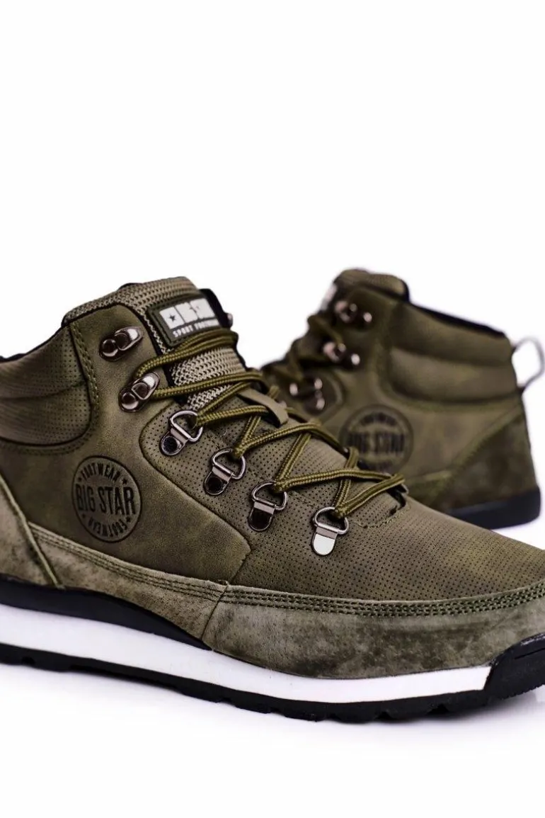 Damskie Buty Trekkingowe Big Star Khaki GG274617