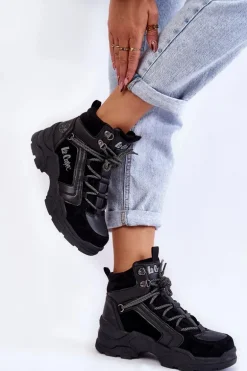 Damskie Buty Trekkingowe Trapery Lee Cooper LCJ-22-31-1441 Czarne