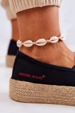 Damskie Espadryle Na Platformie Cross Jeans JJ2R4015C Czarne