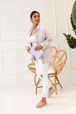 Damskie Espadryle Na Słomkowej Platformie Różowe Febi