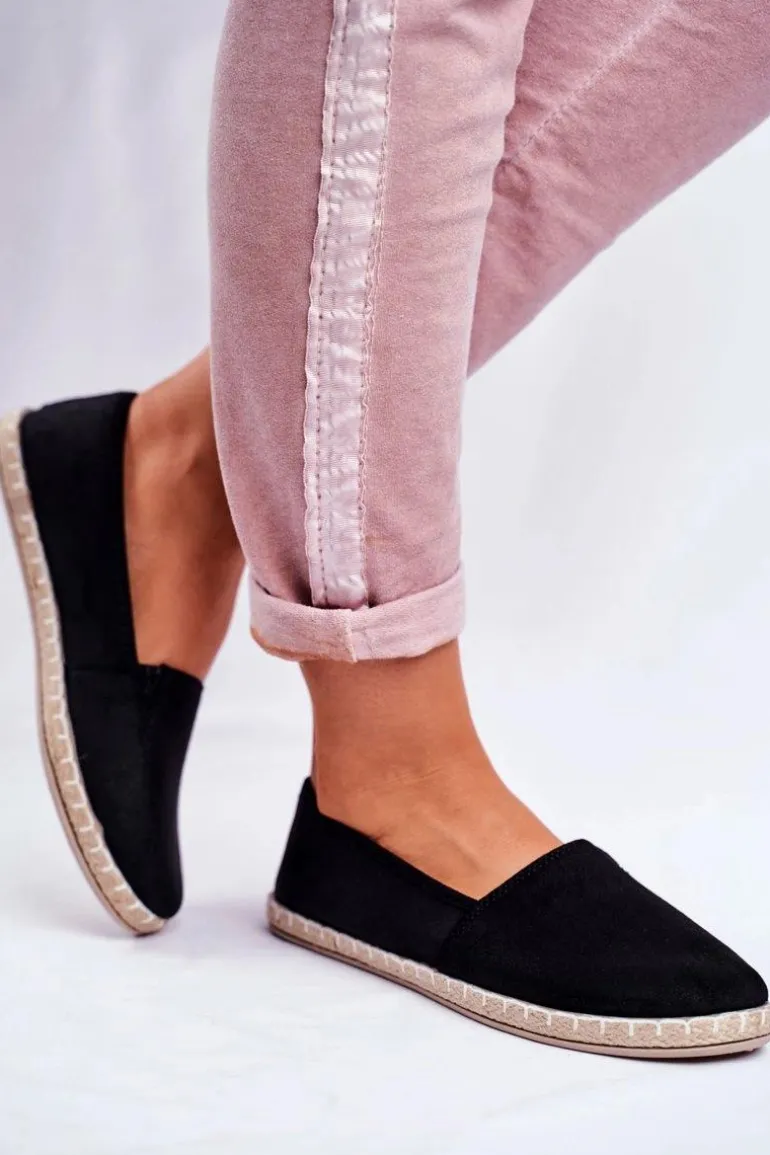 Damskie Espadryle Wsuwane Czarne Lapu Lapu