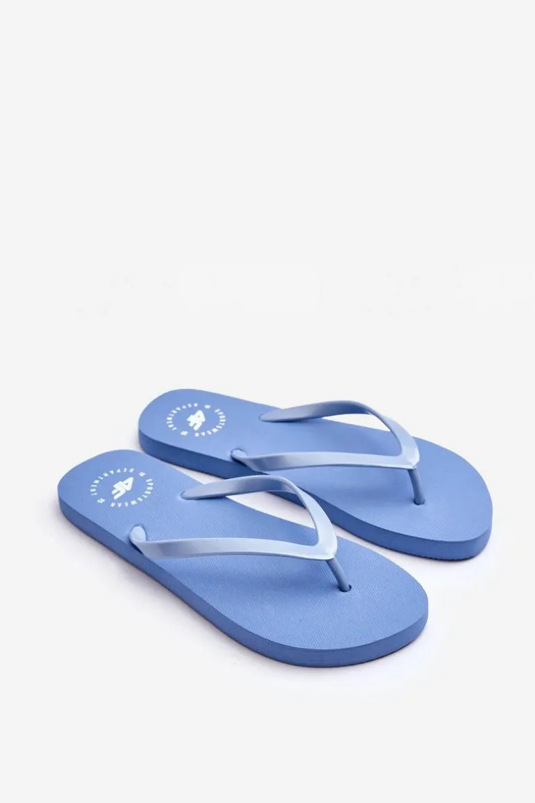 Damskie Japonki Klapki 4F 4FSS23FFLIF064-34S Niebieskie