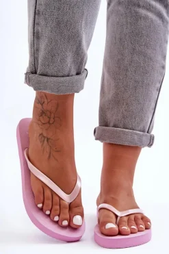 Damskie Japonki Klapki 4F 4FSS23FFLIF064-56S Różowe