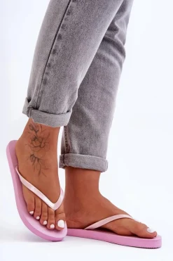 Damskie Japonki Klapki 4F 4FSS23FFLIF064-56S Różowe