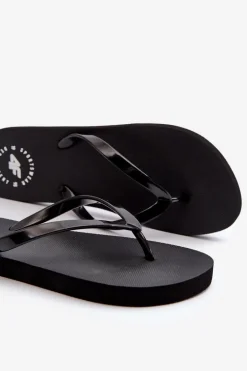 Damskie Japonki Klapki 4FMM00FFLIF018-21S Czarne