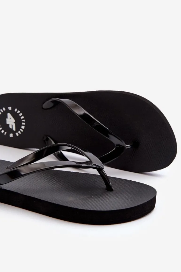 Damskie Japonki Klapki 4FMM00FFLIF018-21S Czarne