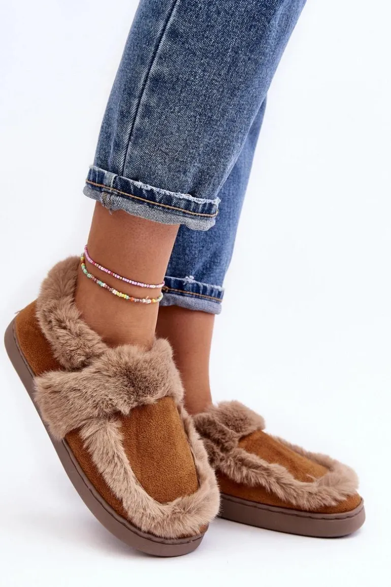 Damskie Kapcie Z Futerkiem Camel Sailey