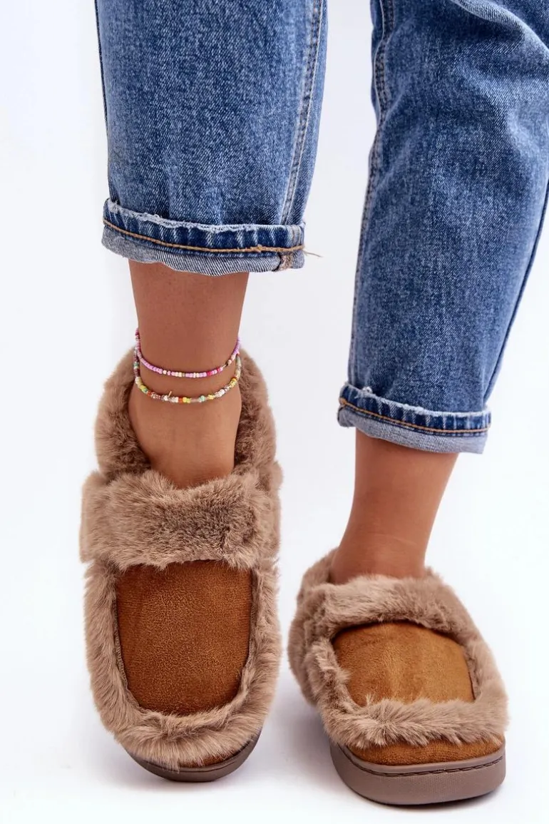 Damskie Kapcie Z Futerkiem Camel Sailey