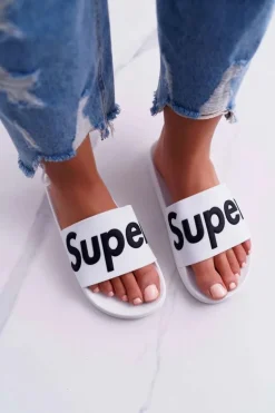 Damskie Klapki Białe Super Losaria