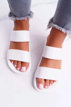 Damskie Klapki Białe Viane