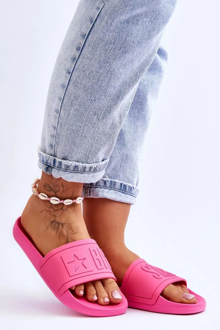 Damskie Klapki Big Star HH274A039 Fuksja