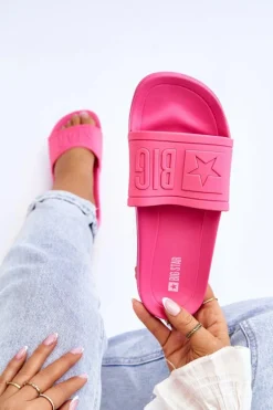 Damskie Klapki Big Star HH274A039 Fuksja