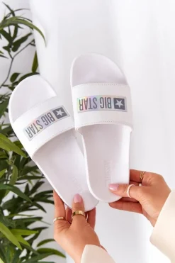 Damskie Klapki Big Star HH274A035 Białe